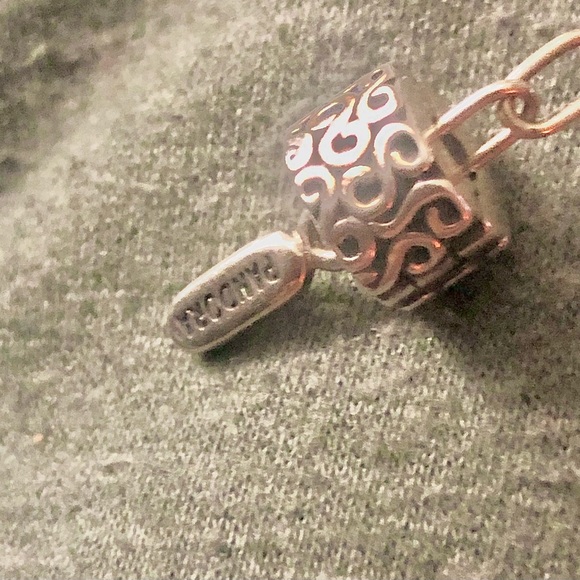 Perfect to Gift Box Included Pandora Leather Cord Nevklace with 4 charms - Picture 5 of 11